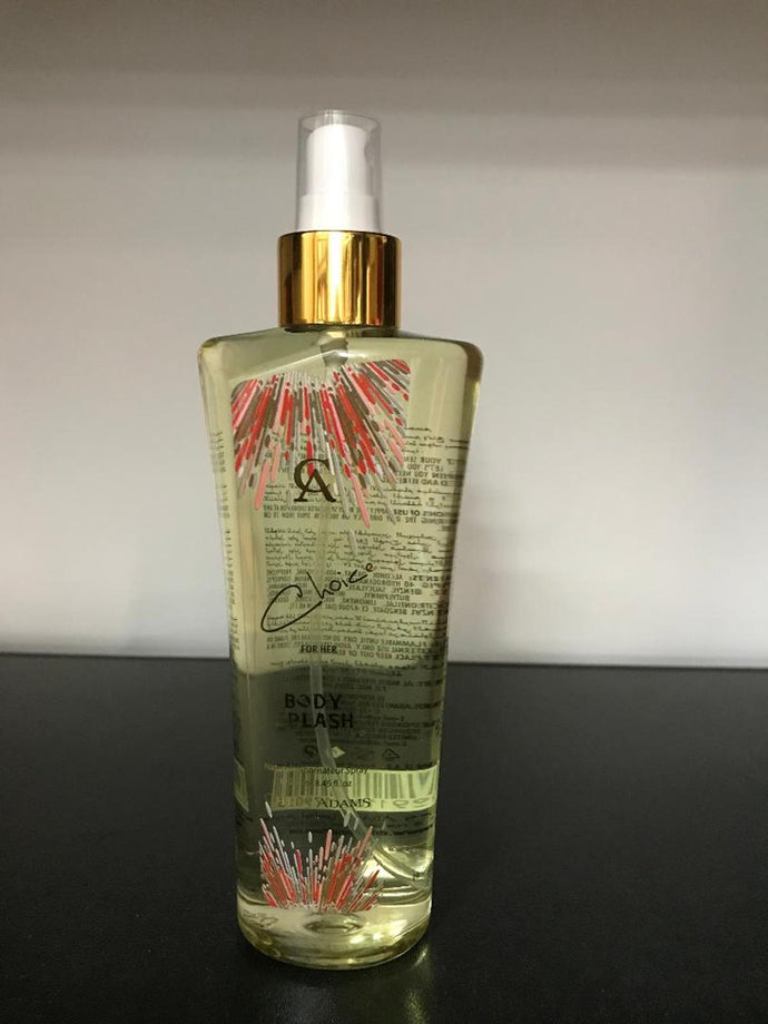 Choice By Chris Adams Perfumes 250ml Body Splash  Natural Spray For Her