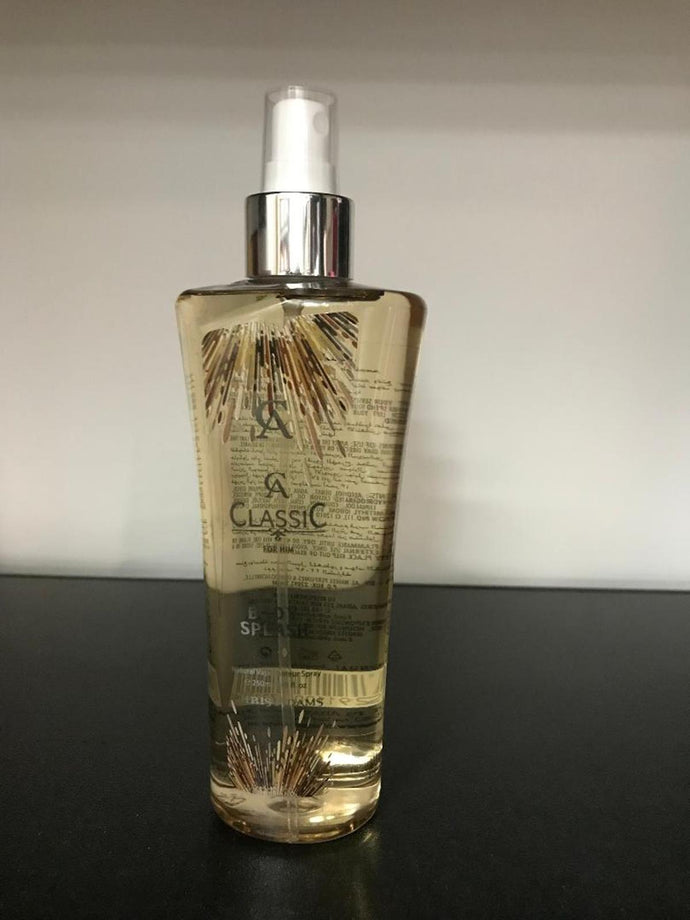 Classic By Chris Adams Perfumes 250ml Body Splash  Natural Spray For Him
