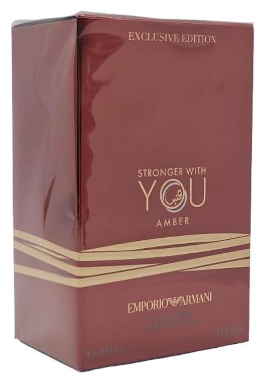 Emporio Armani Stronger With You Amber de Giorgio Armani 100 ml Edp Spray pour hommes et femmes