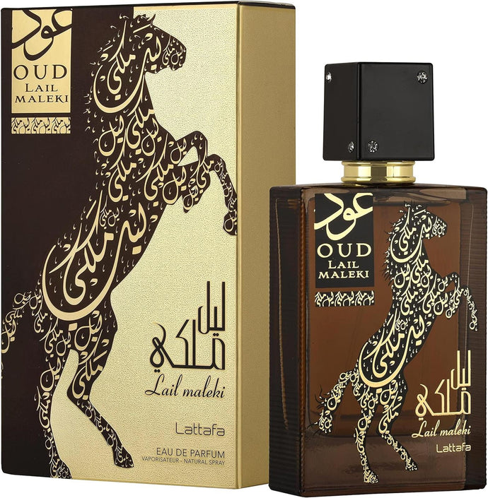 Oud Lail Maleki de Lattafa 100 ml Edp Spray pour hommes et femmes