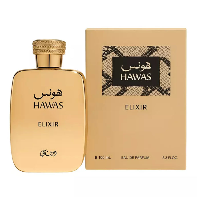 Hawas Elixir by Rasasi 100ml edp for women and men.
