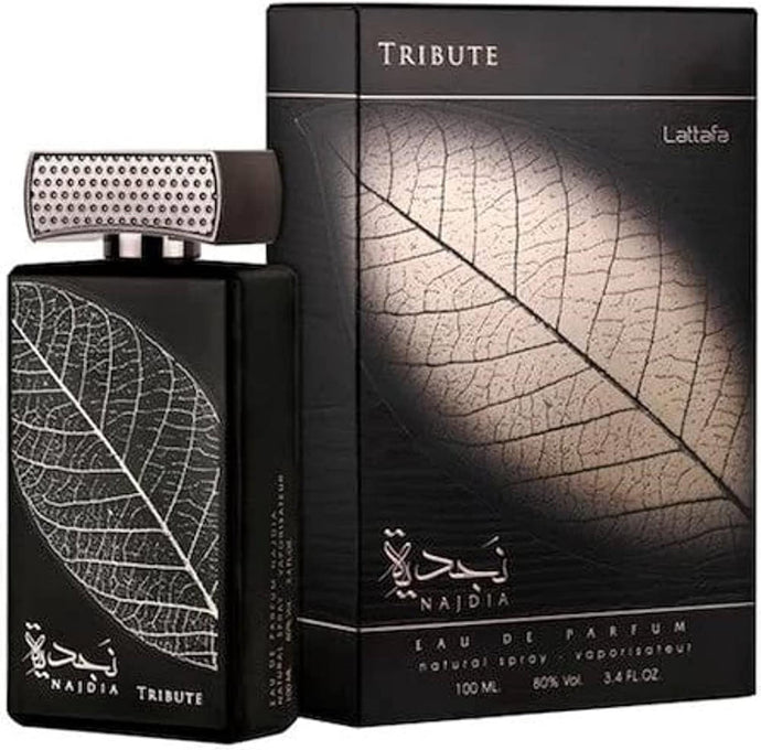 Najdia Tribute par Lattafa 100ml Edp Spray pour hommes et femmes