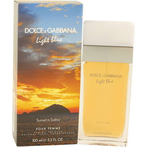 Dolce & abbana Light Blue Sunset in Salina 100ml Edt Spray For Women Box without  Cellophine