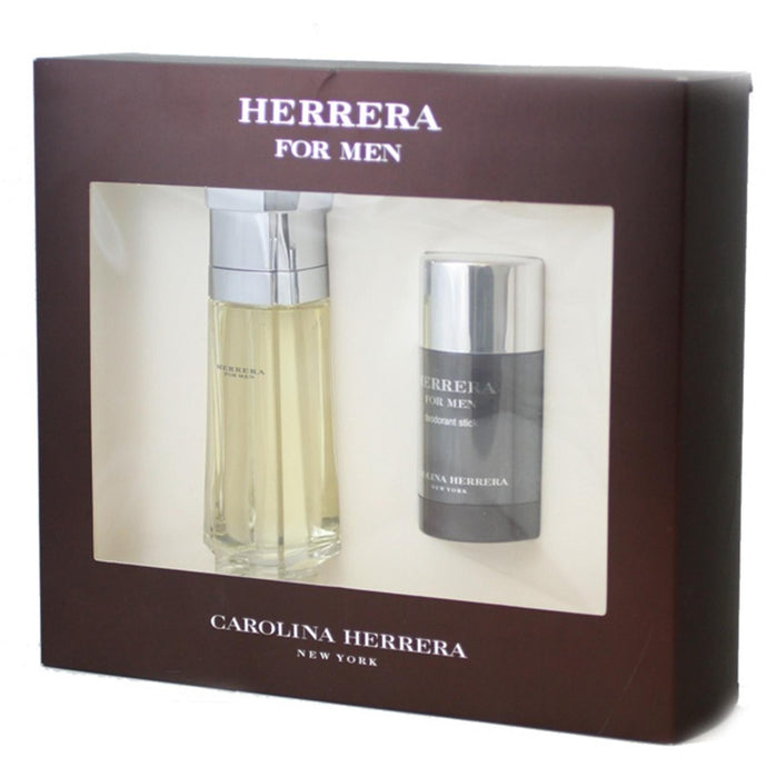 Herrera For Men by Carolina Herrera 100ml Edt Spray / Deodorant Stick / 2Pcs Giftset