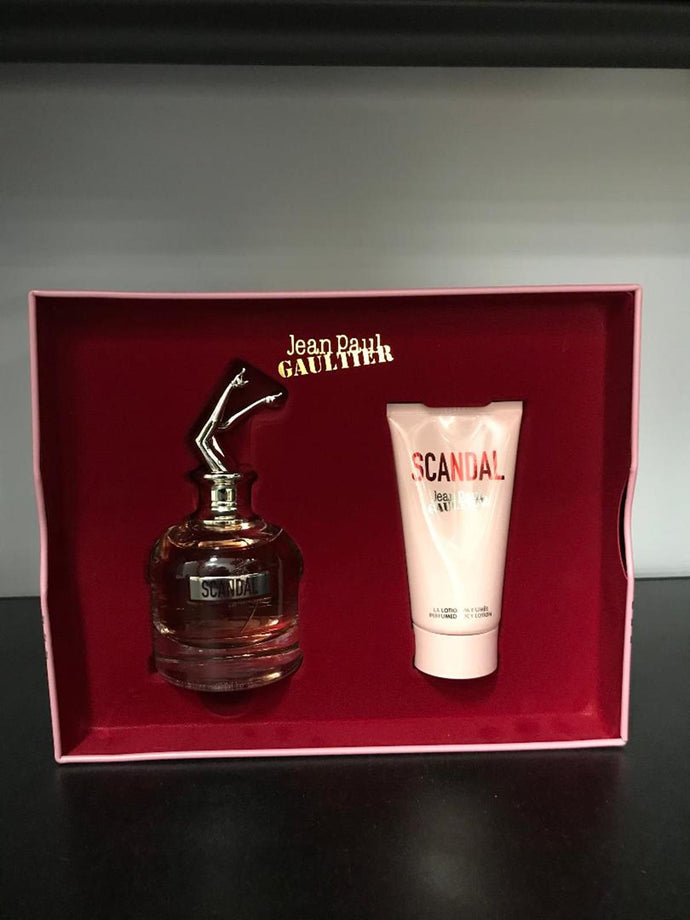 Scandal de Jean Paul Gaultier Edp Spray 80 ml + lotion pour le corps 75 ml pour femme, coffret cadeau 2 pièces