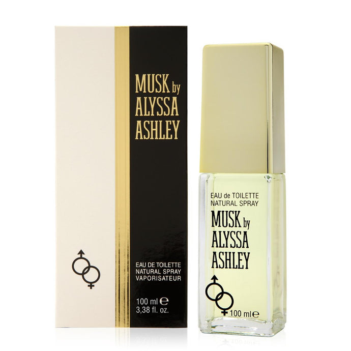 Musk d'Alyssa Ashley 100 ml Edt Spray pour femmes et hommes.