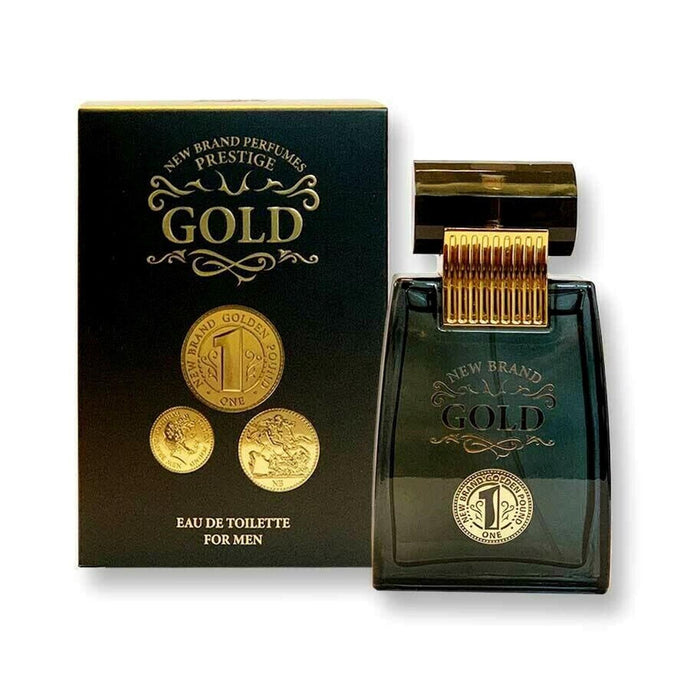 Gold By New Brand Parfums 100 ml Edt Spray pour hommes